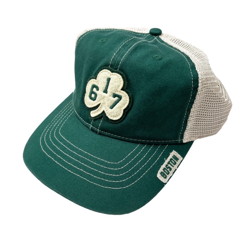 NWOT Boston Shamrock 617 Mesh Trucker Hat